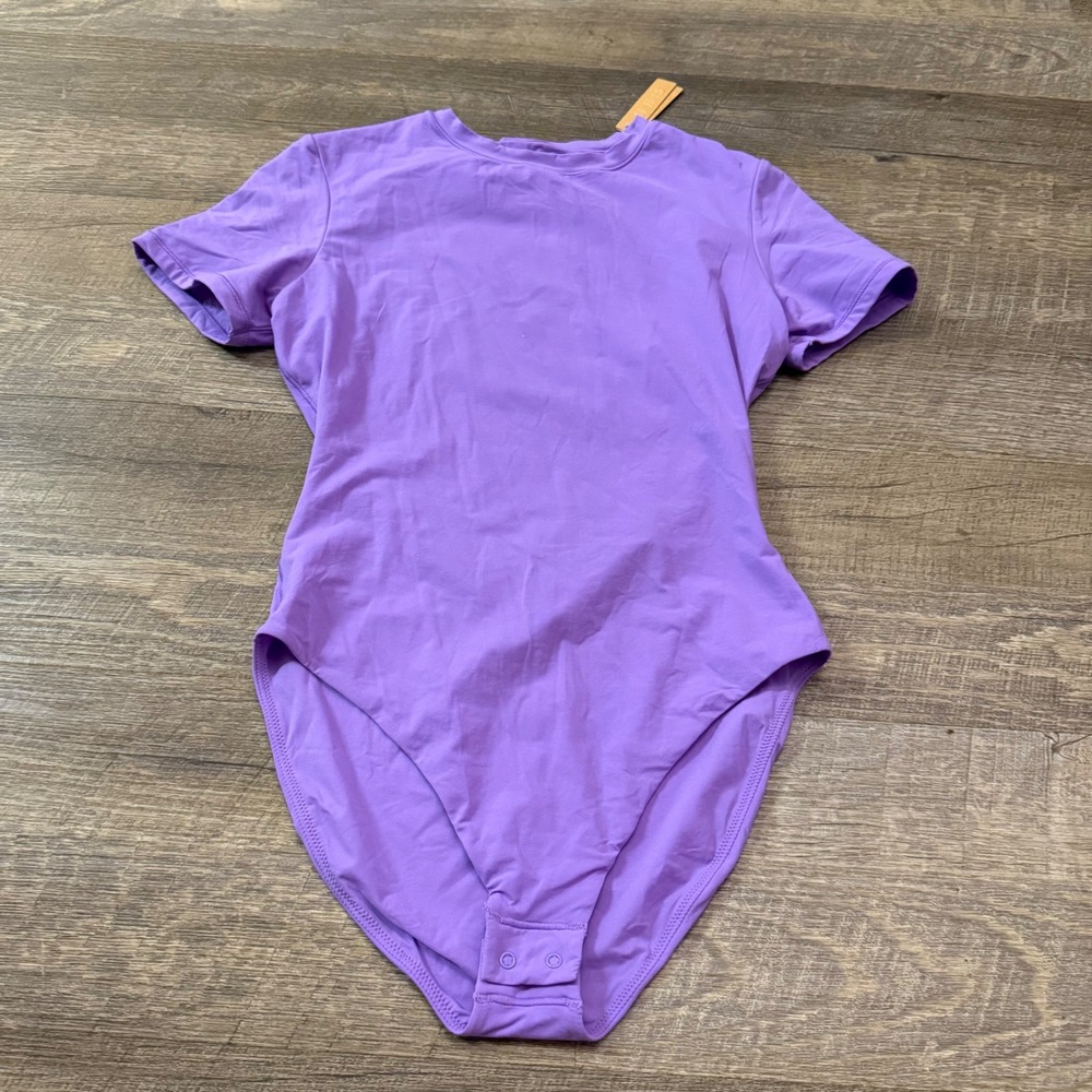 Skims Ultra Violet Short Sleeve Bodysuit